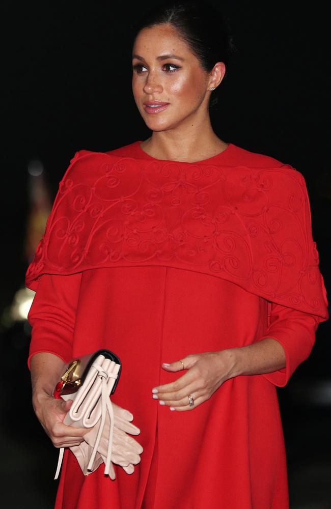 Meghan, Duchess of Sussex arrives at Casablanca Airport. Picture: Getty