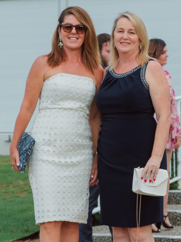 Liz OÃ&#149;Brien and Emily Palmer as the NTFL's night of nights . Picture Glenn Campbell