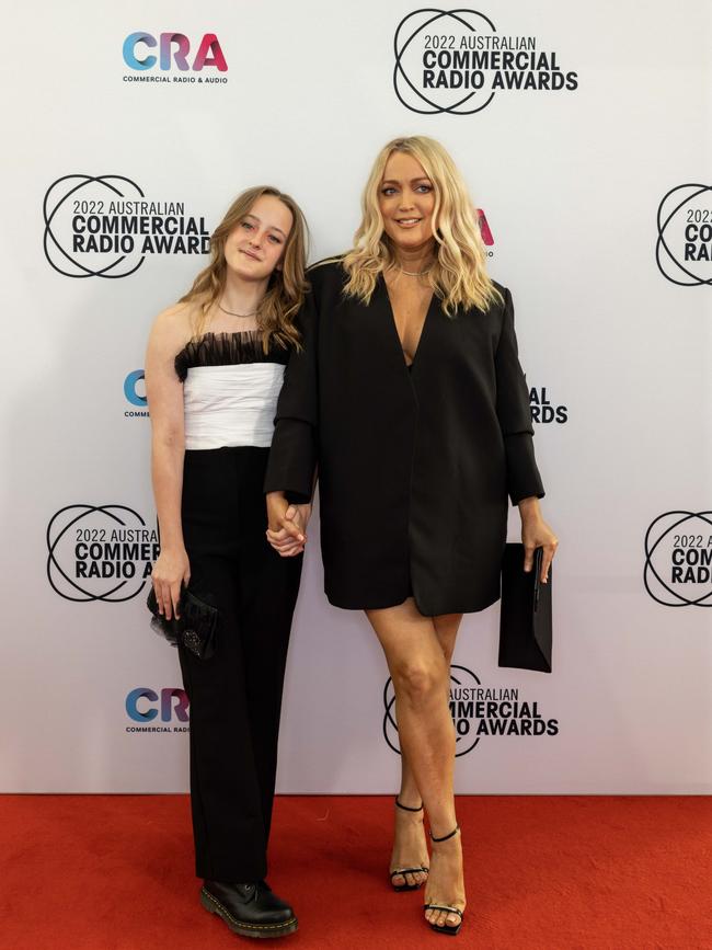 Jackie 'O' Henderson with daughter Kitty on the red carpet at the ACRAS 2022. Picture: Supplied/ACRA