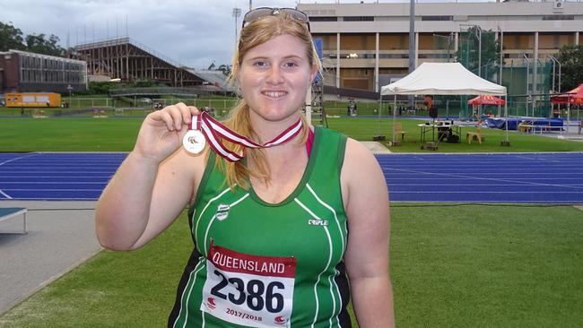 Kyra Domrow at the Queensland Open Championships in 2018.