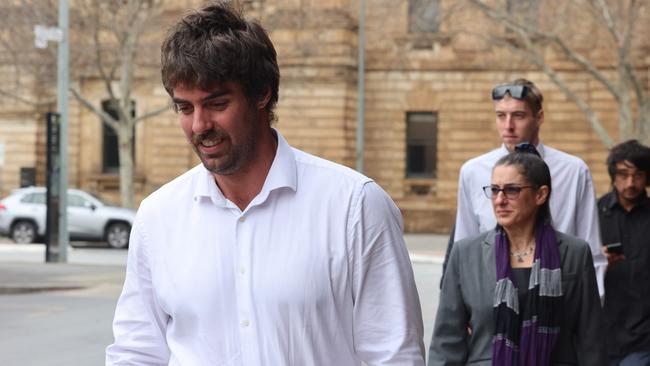 Aiden Gregory Mullan outside court in Adelaide. Image/Russell Millard Photography