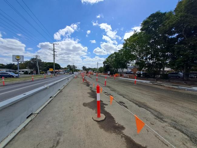 Construction work on a road in Ipswichâs eastern suburbs has recommenced after council were forced to take back ownership of the project. Picture: Ipswich City Council.