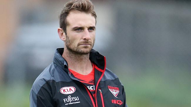 Jobe Watson canvassed a player sit-down six years ago in protest to the AFL’s contentious substitute rule. Picture: Michael Klein