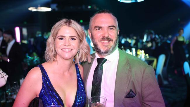 Megan Ashenden and Michael Huskisson at the Gold Coast Business Excellence Awards 2024 Gala for Gold Coast at Large. Picture, Portia Large.
