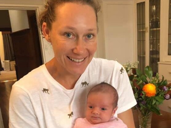 Stosur has been able to enjoy special times at home in somewhat of a silver lining to the coronavirus crisis. Picture: Facebook