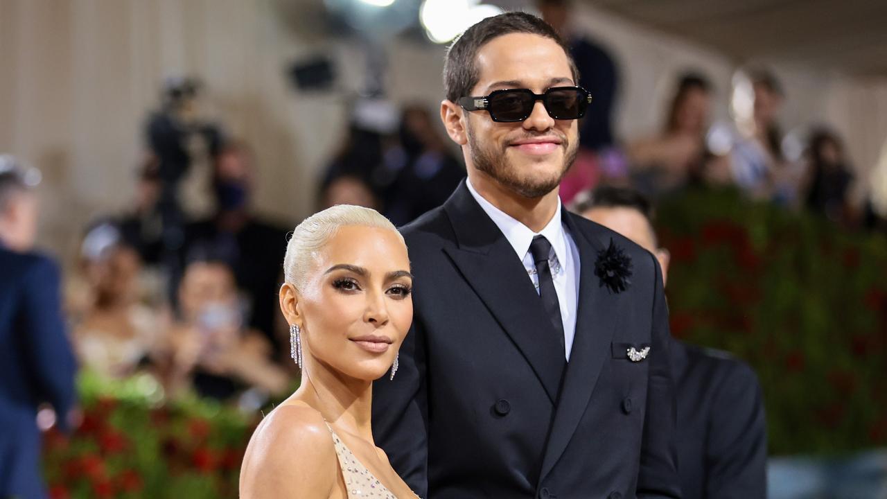 Kim Kardashian and Pete Davidson attend The 2022 Met Gala Celebrating "In America: An Anthology of Fashion" at The Metropolitan Museum of Art on May 02, 2022 in New York City. Picture: Jamie McCarthy/Getty Images/AFP.