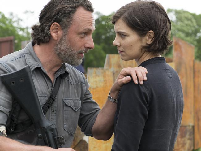 ‘Draw in young fans of The Walking Dead’ ... Andrew Lincoln and Lauren Cohan in the AMC show, available on Binge.