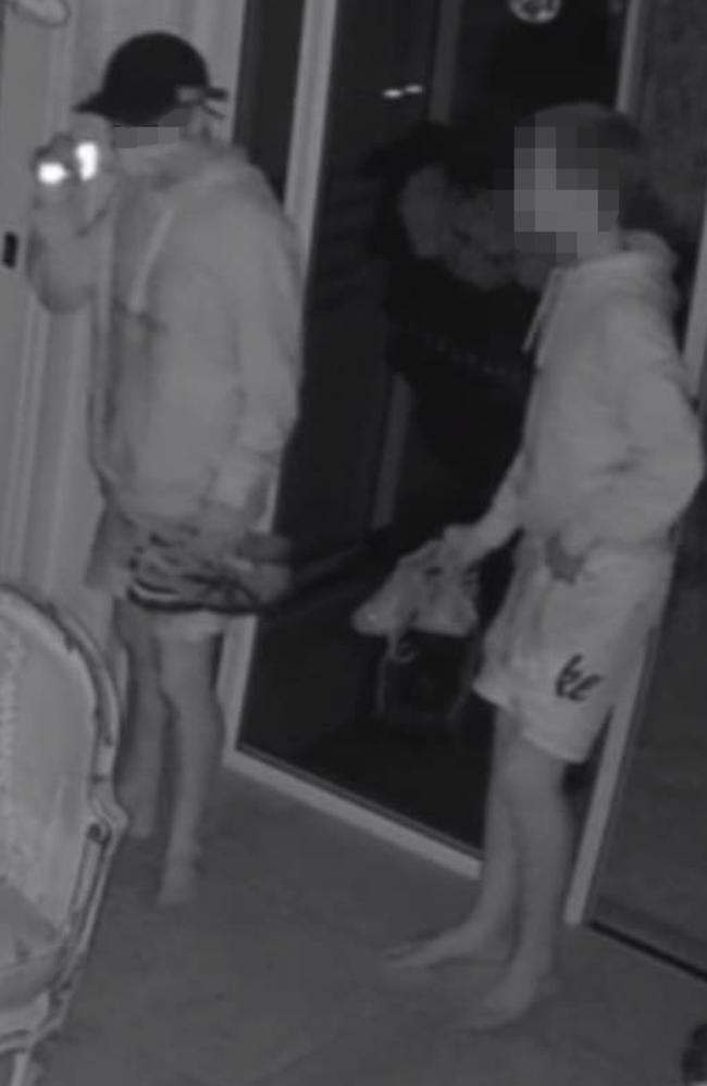 Young boys captured on CCTV breaking into a house on the Gold Coast.