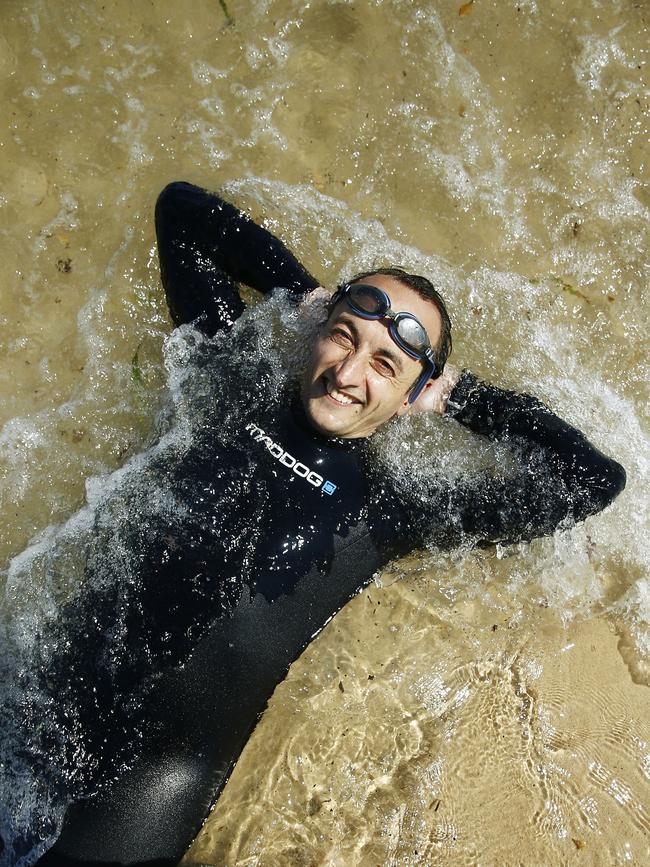 Federal member for Wentworth Dave Sharma at Bondi Beach. Picture: John Appleyard