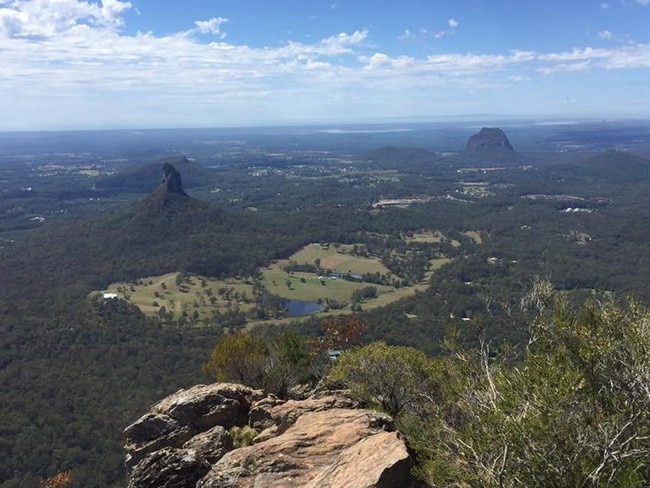 Top of Mount Beerwah, Glass House Mountains.