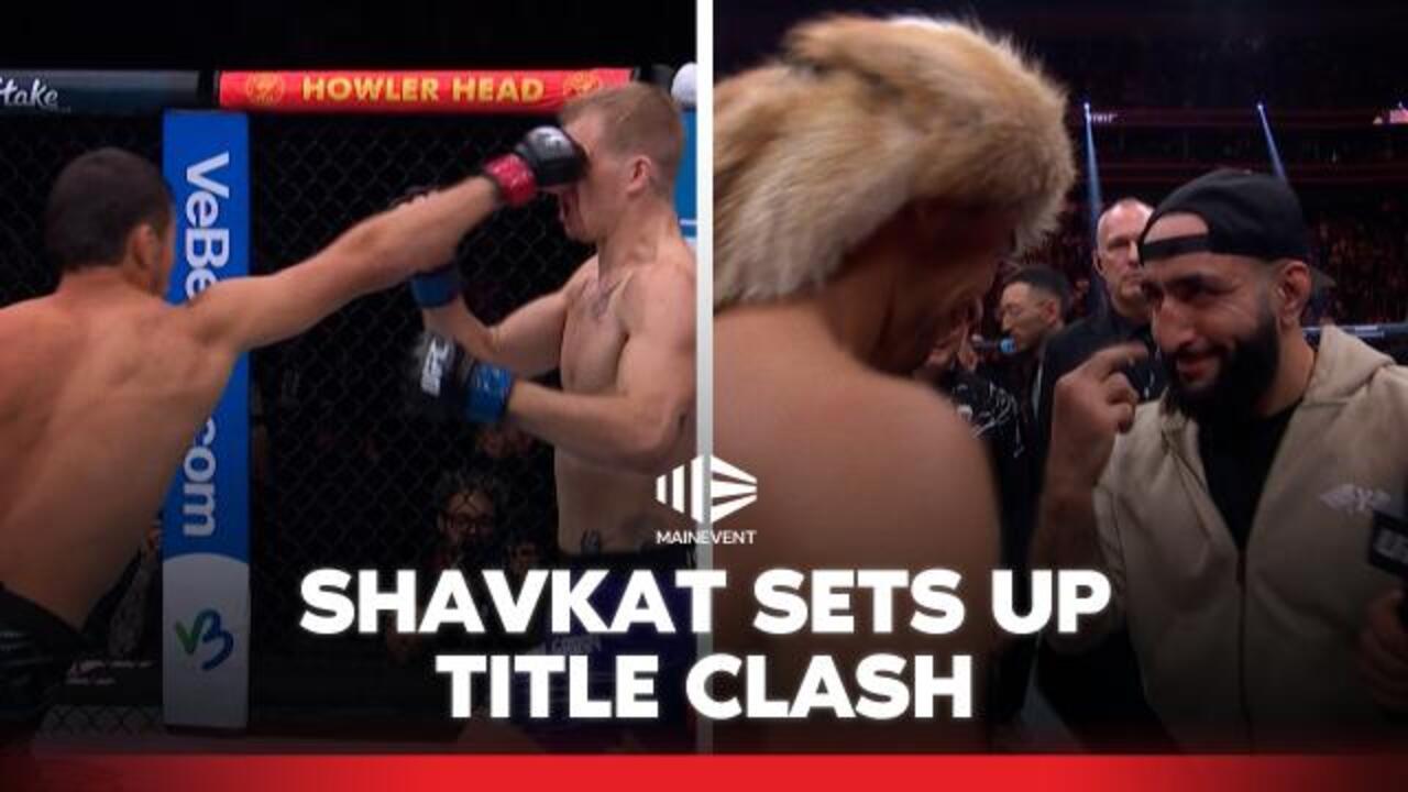 Shavkat downs Garry! Cements title shot