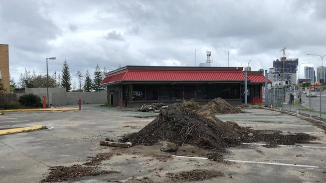 The Old KFC at Labrador was demolished to make way for the tower. Picture: Amanda Robbemond.