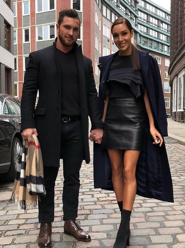 Kayla Itsines and Tobi Pearce before their split. Picture: Kayla Itsines/ Instagram