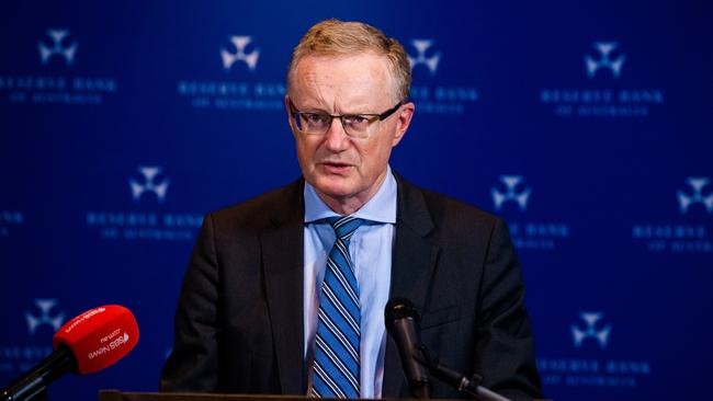 RBA governor Philip Lowe is upbeat on the economy, but downbeat on the outlook for wages and inflation. Picture: James Brickwood