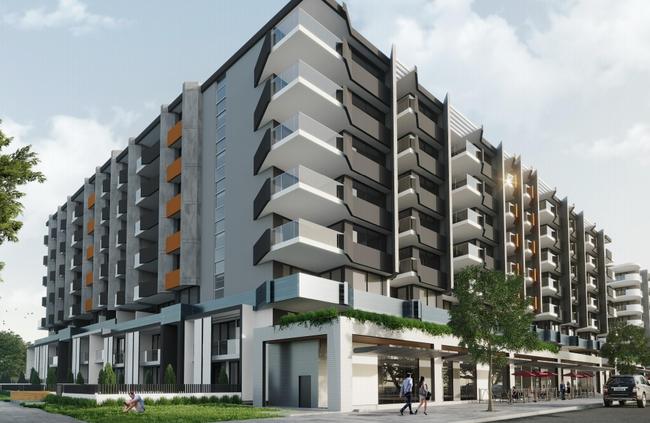 An artist’s impression of the proposed eight-storey development in Leppington.