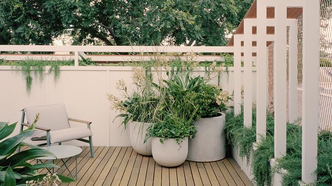 An inviting corner of the deck