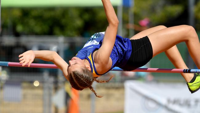 Matilda Richards earlier in her life as a high jumper for North Queensland. Picture: Evan Morgan