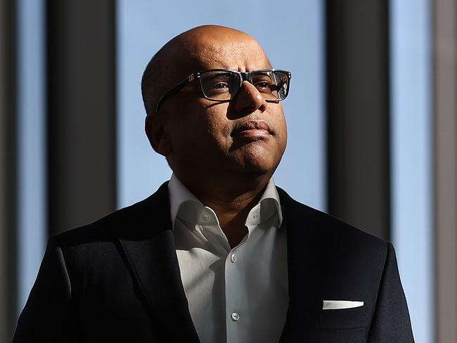 Sanjeev Gupta, executive chairman of Liberty House Group, poses for a photograph in Sydney, Australia, on Monday, March 26, 2018. The British conglomerate tycoon may build up to 10 gigawatts of renewable energy in Australia, including battery storage that could help power steel mills and aluminium smelters. Photographer: Brendon Thorne/Bloomberg via Getty Images