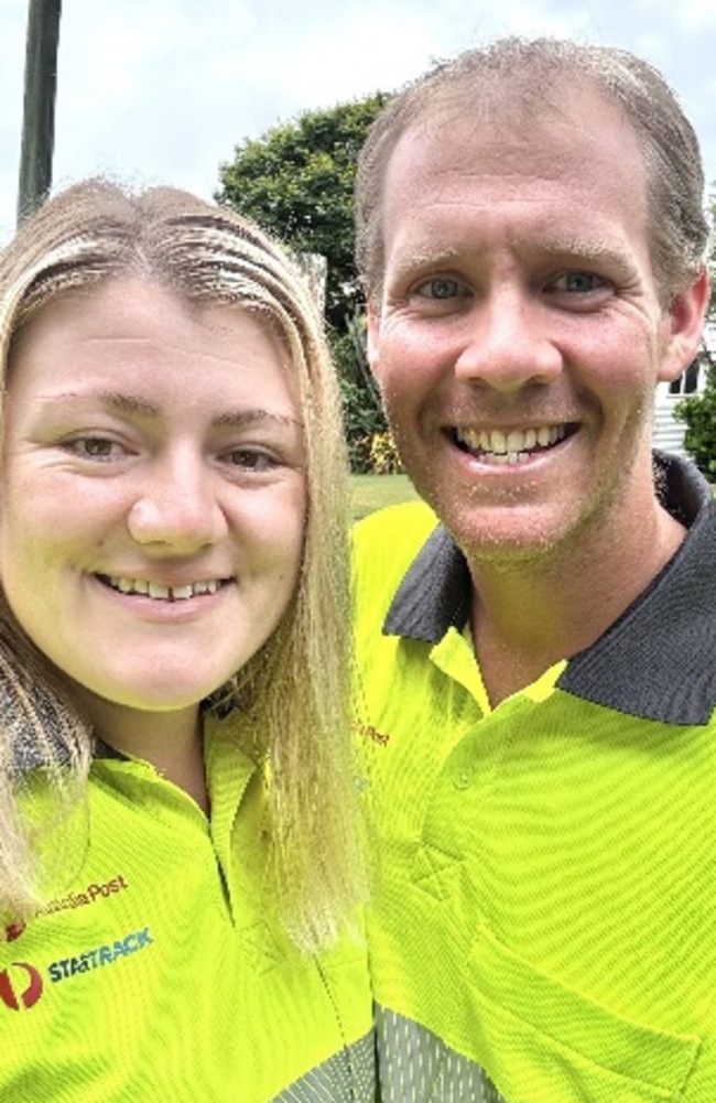 Hayley and Matthew Joy have both worked at Australia Post’s Delivery Centre in Gympie for a decade.