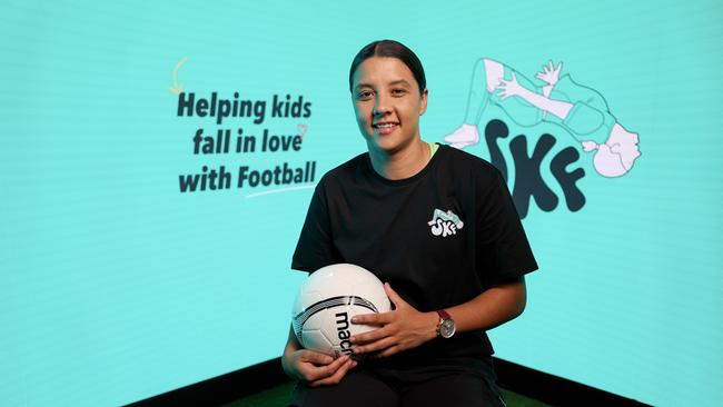 The next Sam Kerr may be closer than we think after the Matildas captain launched Sam Kerr Football. Pic: Supplied