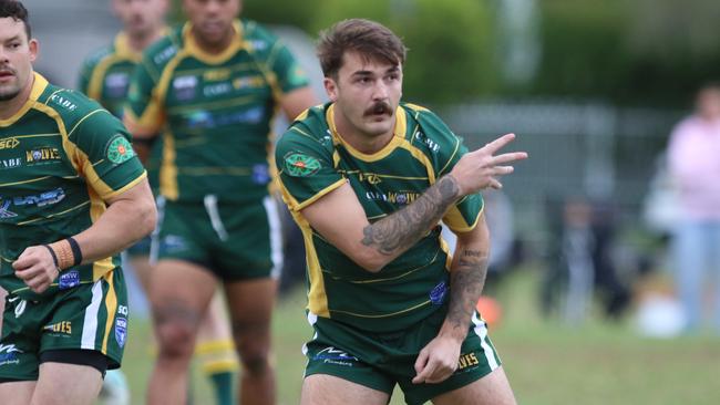 Connor Mason took the field for Windsor in a rain drenched round five of local Penrith footy. Picture: Warren Gannon Photography