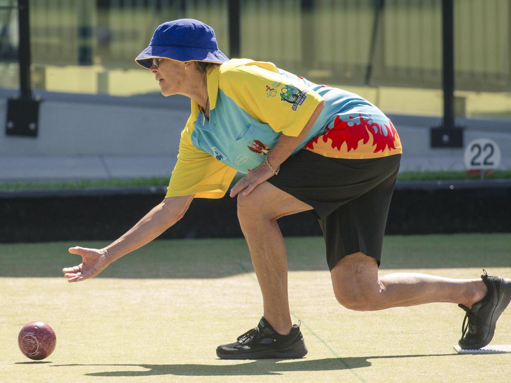 The ladies pairs lawn bowls will be played from 2pm at Broadbeach Bowls Club. Picture: Glenn Campbell