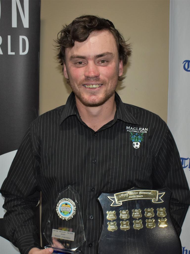 27-year-old Matt Farrell was awarded the Tooheys Ernie Muller Award for Contribution to Sport in the Lower Clarence at the 2020 Clarence Valley Sports Awards at Grafton District Services Club on Saturday, 14th November, 2020. Photo Bill North / The Daily Examiner