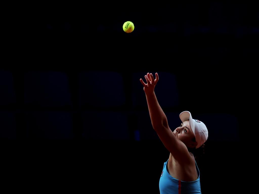 Ash Barty is one win away from her third title in 2021. (Photo by Alex Grimm/Getty Images)