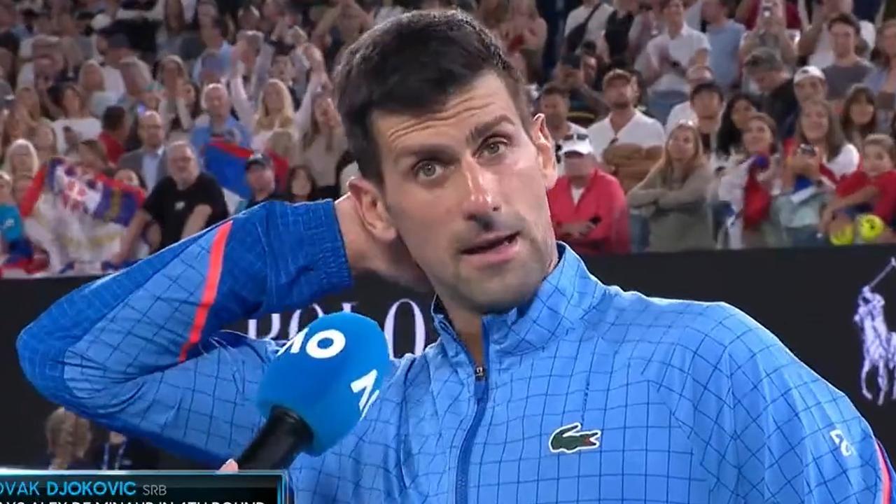 Novak Djokovic Menjahit Wawancara Usai Grigor Dimitrov Menang Atas Jelena Dokic, Lucu, Kabar Terbaru