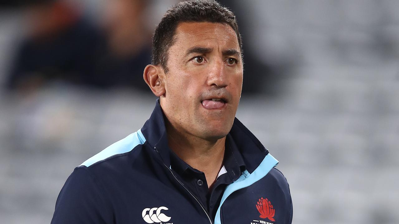 Waratahs coach Daryl Gibson during the round 8 Super Rugby match.