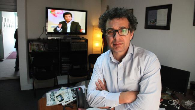 Saad Mohseni, in the Tolo TV headquarters in Kabul, 2011. Picture: Stephen Rice