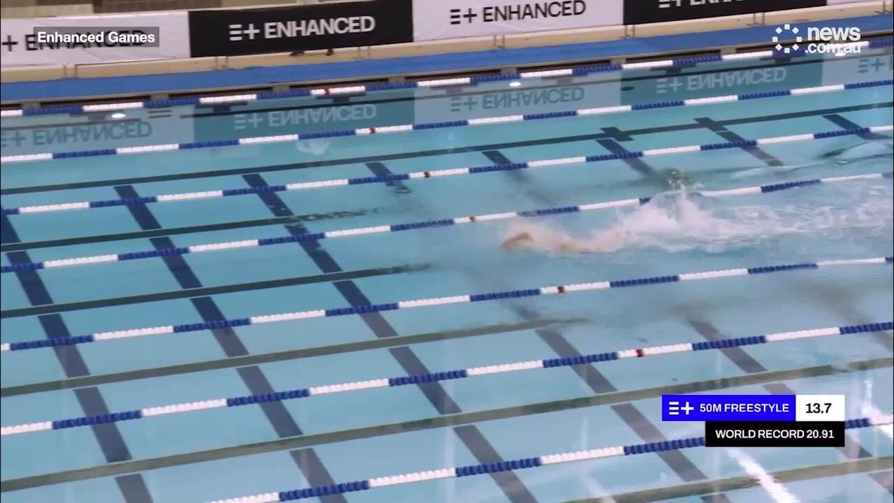 Kristian Gkolomeev obliterates 50m world record, wins $1m Enhanced Games prize