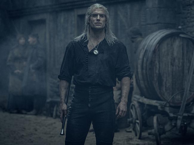 Henry Cavill in a scene from The Witcher on Netflix