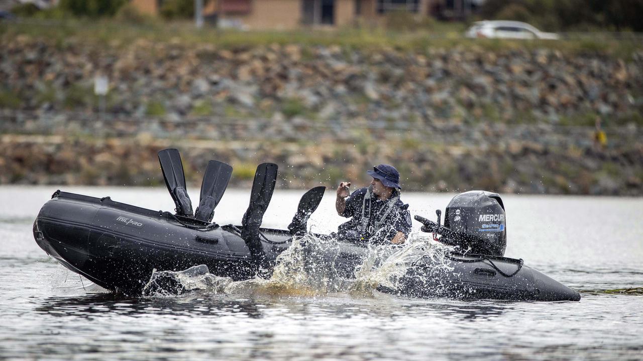 Police divers spent Saturday afternoon and Sunday morning searching Yerrabi Pond in Gungahlinin in Canberra for the missing boy. Picture: NCA NewsWire / Gary Ramage