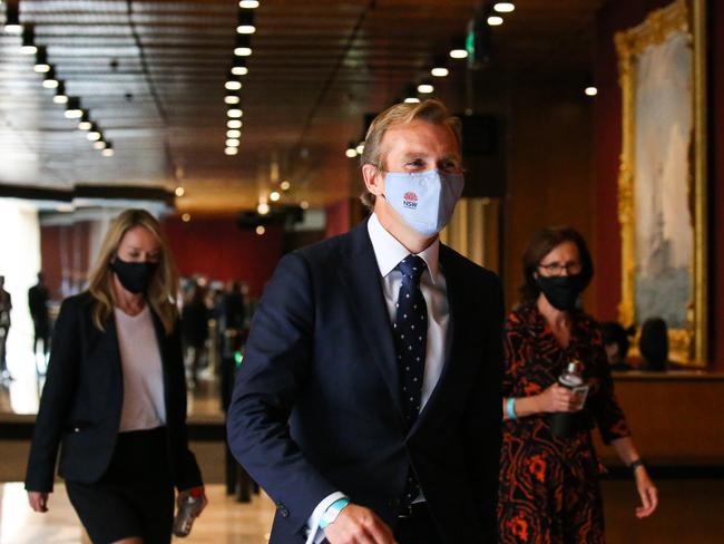 Pittwater MP Rob Stokes arrives at Parliament House for the announcement of the new leader of the Parliamentary Liberal Party at Parliament House in Sydney. Picture: NCA NewsWire / Gaye Gerard