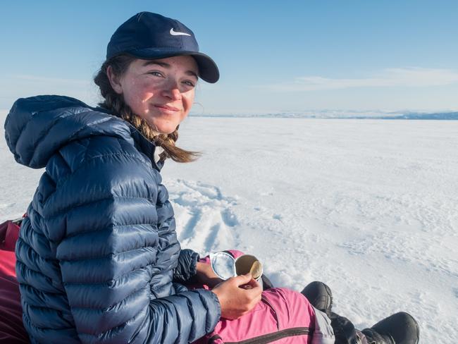 Jade Hameister during Greenland crossing.