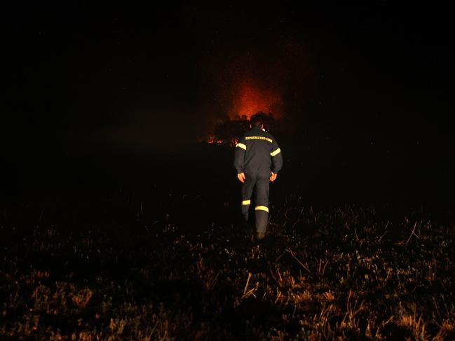 The fires in Evros have caused enormous damage. Picture: Ayhan Mehmet/Anadolu Agency via Getty Images