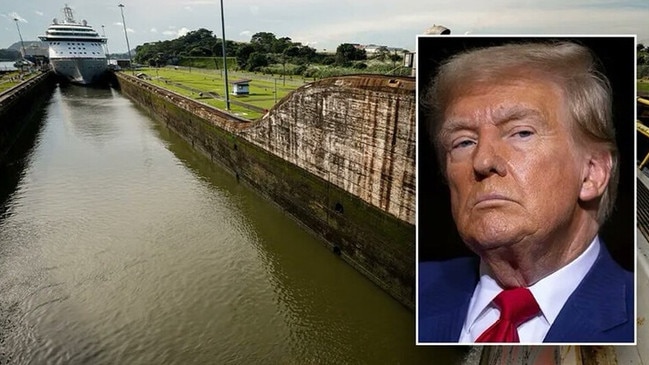 Donald Trump has said the US should take control of the Panama Canal. Picture: Truth Social.