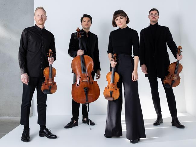 Australian String Quartet & new violist Christopher Cartlidge. Picture: Agatha Yim