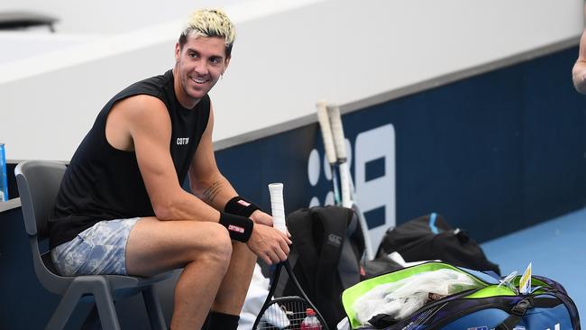 Thanasi Kokkinakis prepares to defend his crown in Adelaide. (Photo by Mark Brake/Getty Images)