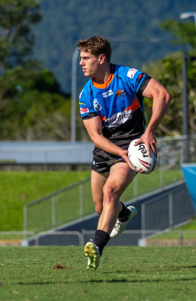 Thomas Duffy of the Northern Pride in action on Saturday at Barlow Park. Picture Emily Barker.