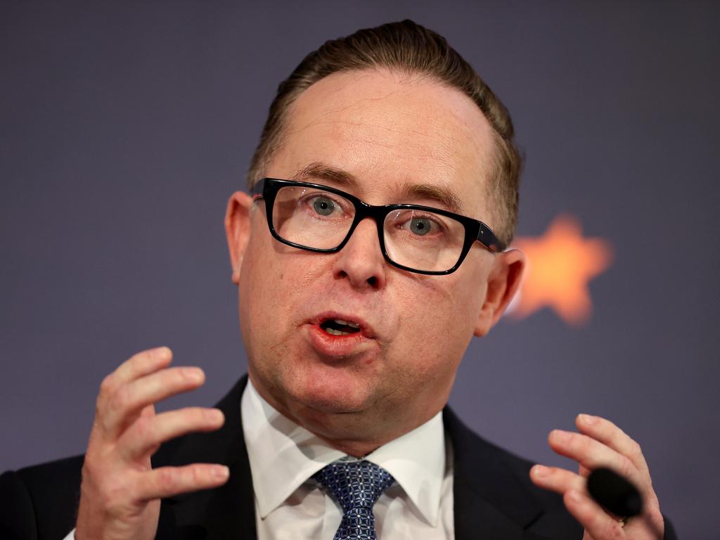 Qantas chief executive Alan Joyce has been criticised by some customers. Picture: Brendon Thorne/Bloomberg via Getty Images