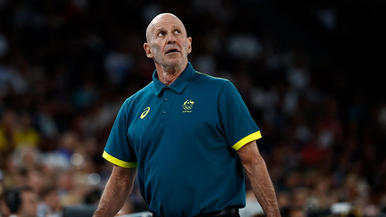 Australia's coach Brian Goorjian is moving on after a long stint with the Boomers. (Photo by Luis TATO / AFP)