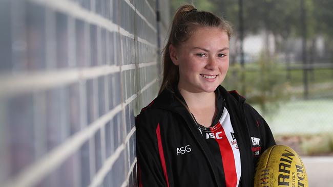 Laura Nolan has a bright future ahead of her after being picked for the Swans academy. Picture: Danny Aarons.