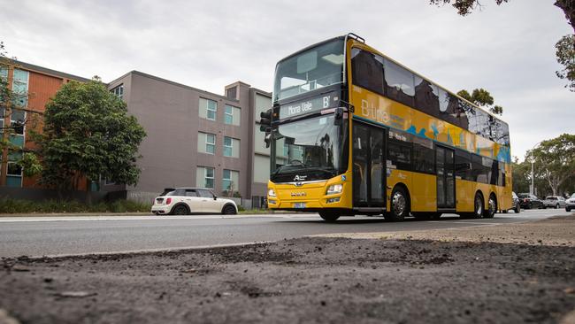 The 24-hour bus lane is part of ongoing upgrades for the B-Line buses (above). Picture: AAP Image / Julian Andrews