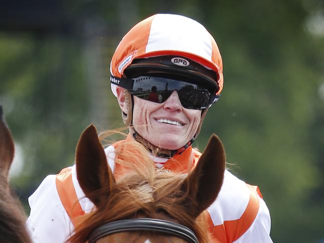 2019 Melbourne Cup. Main race. Winning Jockey Craig Williams on Vow And Declare returns to the Mounting Yard thanking the crowd along the way.           Picture: David Caird