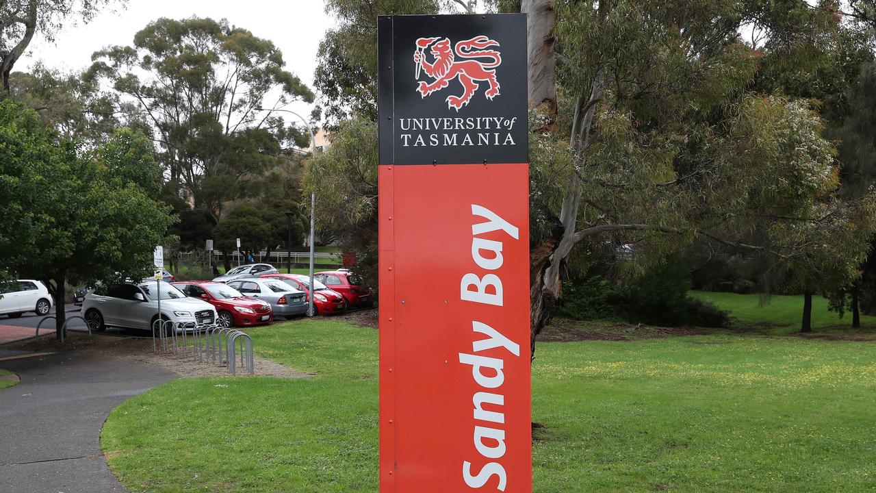 UTAS Sandy Bay campus signage. Picture: Nikki Davis-Jones