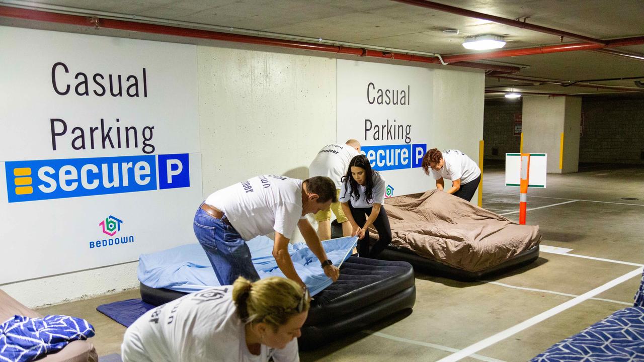Beddown Trial In Brisbane Carpark Provides Sleeping Place