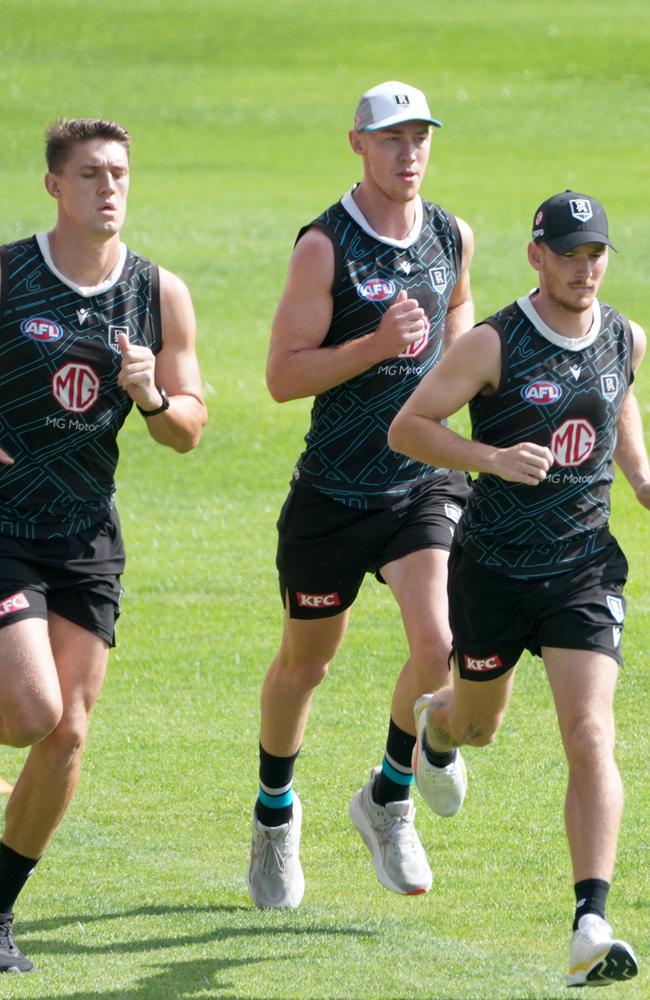 Port Adelaide training at Alberton. 29 November 2024. Picture: Dean Martin