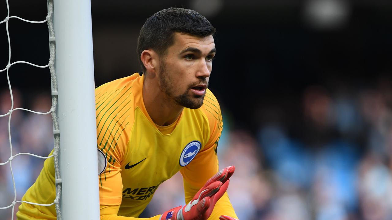 Brighton's Australian goalkeeper Mathew Ryan